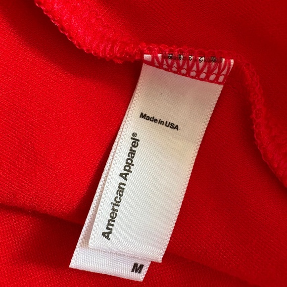 American Apparel Red Body Con Dress (M) - Picture 1 of 4
